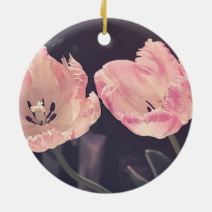 Décoration En Céramique Jolis tulipes en fleurs - Personnalisé
