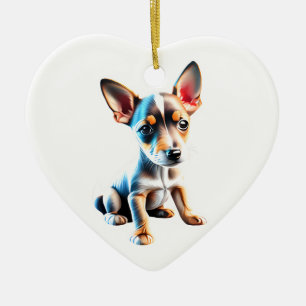 Décoration En Céramique Jouet personnalisé Fox Terrier Chiot