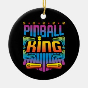 Décoration En Céramique Joueur de jeu d'arcade Pinball King