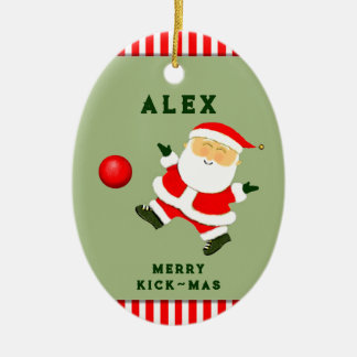 Décoration En Céramique joueur de kickball personnalisé