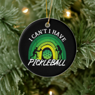 Décoration En Céramique Joueur de Pickleball Je peux avoir Pickleball Rain