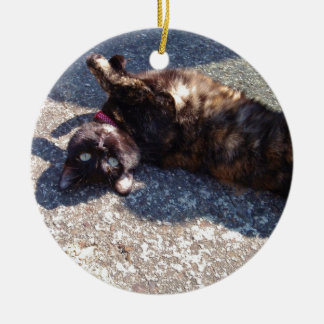 Décoration En Céramique Joueur du chat Tortoiseshell