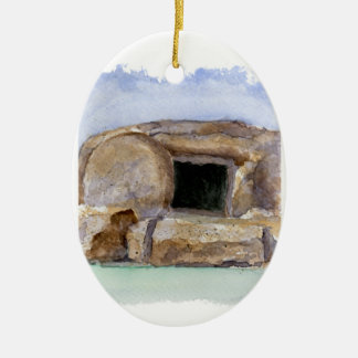 Décoration En Céramique Jour de la résurrection de Pâques Tombeau vide