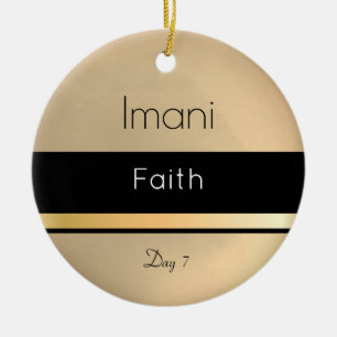 Décoration En Céramique Jour noir noir noir de Kwanzaa Imani 7