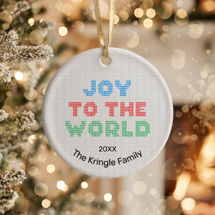 Décoration En Céramique Joy To The World Photo De Noël