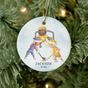 Décoration En Céramique Joyau de hockey Personnalisé