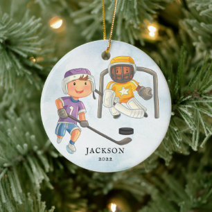 Décoration En Céramique Joyau de hockey Personnalisé