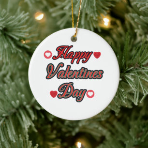 Décoration En Céramique Joyeuse Saint-Valentin pour le cadeau
