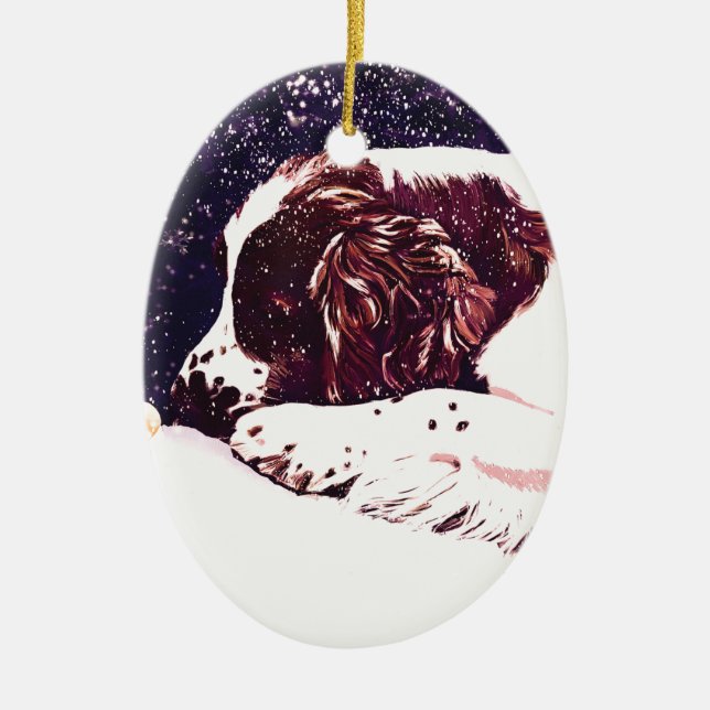 Décoration En Céramique joyeuses vacances Welshie (Devant)