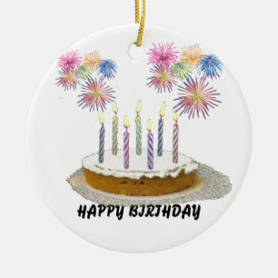 Décoration En Céramique Joyeux anniversaire