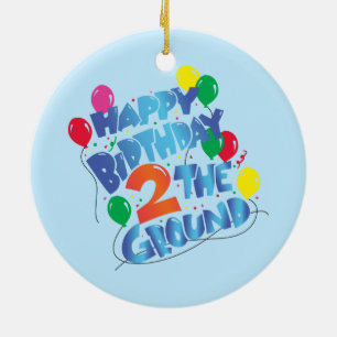 Décoration En Céramique Joyeux anniversaire