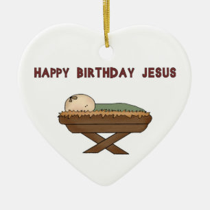 Décoration En Céramique Joyeux anniversaire Jésus