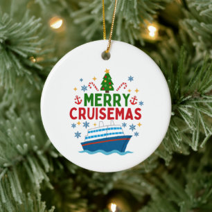 Décoration En Céramique Joyeux croisières Noël