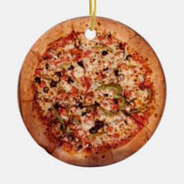 Décoration En Céramique Joyeux Crustmas Plat Profond Pizza Noël