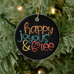 Décoration En Céramique Joyeux et libre en récupération