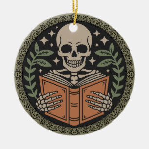 Décoration En Céramique Joyeux Gothmas à mon amoureux de livres préféré
