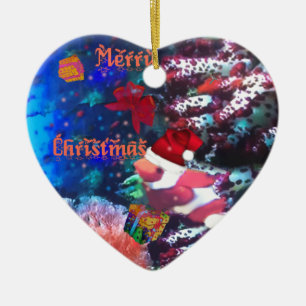 Décoration En Céramique Joyeux Noël dans l'aquarium