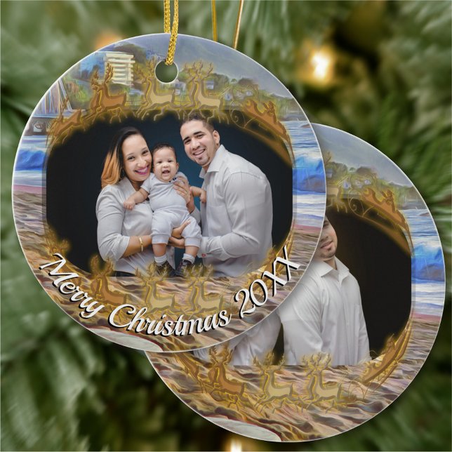 Décoration En Céramique Joyeux Noël Famille 786 (Créateur téléchargé)