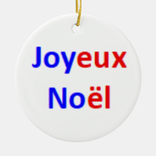 Décoration En Céramique joyeux Noël français