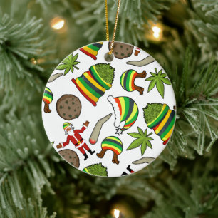 Décoration En Céramique Joyeux Noël jamaïcain