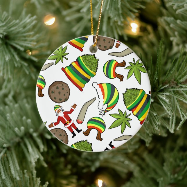 Décoration En Céramique Joyeux Noël jamaïcain (Arbre)