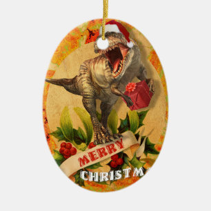Décoration En Céramique Joyeux Noël Jurassique (I)
