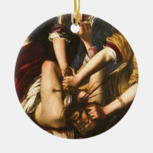 Décoration En Céramique Judith Slay Holofernes - Artemisia Gentileschi