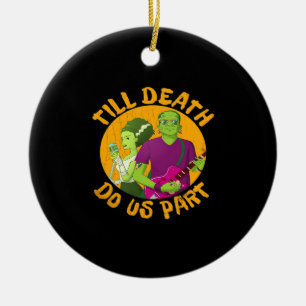 Décoration En Céramique Jusqu'À Ce Que La Mort Nous Fasse Part ! Drôle Hal