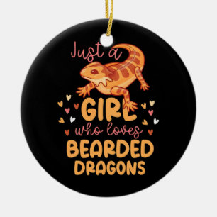 Décoration En Céramique Juste Une Fille Qui Aime Les Dragons Entraînés
