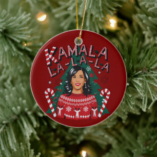 Décoration En Céramique Kamala-la-la-la Funny Christmas Kamala Harris