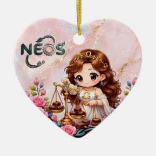 Décoration En Céramique Kawaii Zodiac Neos Balance