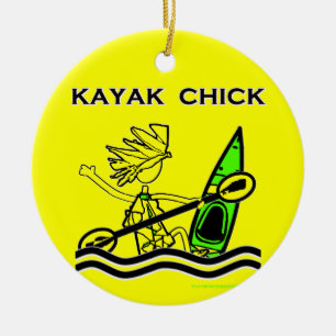 Décoration En Céramique Kayak Chick Designs & Things