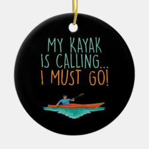 Décoration En Céramique Kayaking Kayak cadeau