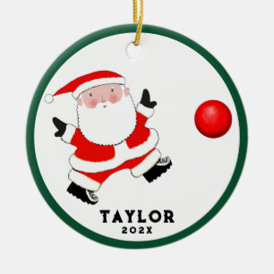 Décoration En Céramique Kickball Noël 2023 Collectible
