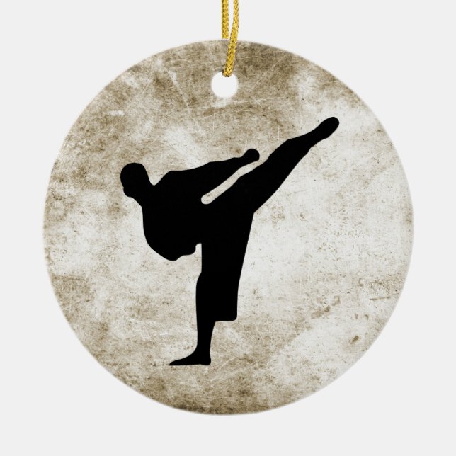 Décoration En Céramique Kickboxing - Karate Ornament (Devant)