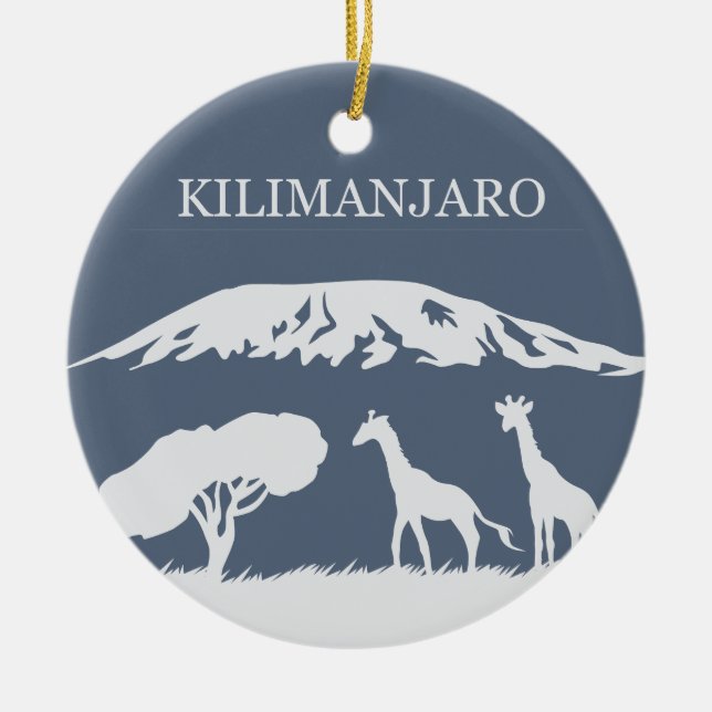 Décoration En Céramique Kilimanjaro (bleu) (Devant)