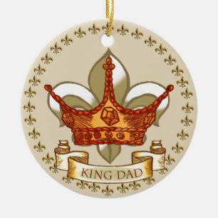 Décoration En Céramique King Papa Royal Crown