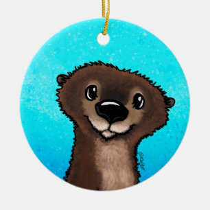 Décoration En Céramique KiniArt River Otter