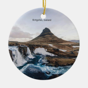 Décoration En Céramique Kirkjufell, Church Mountain, Islande,