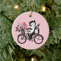 Kitty vintage À Vélo