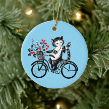 Kitty vintage À Vélo