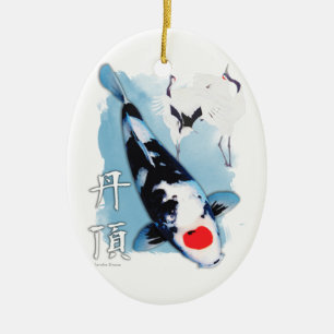 Décoration En Céramique Koi de Tancho