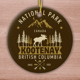 Décoration En Céramique Kootenay National Park Canada Vintage Landscape