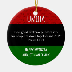 Décoration En Céramique Kwanzaa UMOJA