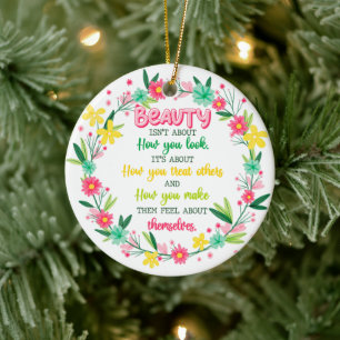 Décoration En Céramique La beauté n'est pas à propos de votre apparence