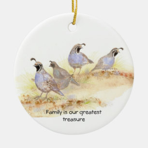Décoration En Céramique La famille est notre plus grand trésor, California