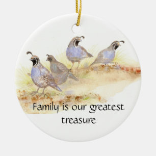 Décoration En Céramique La famille est notre plus grand trésor, California