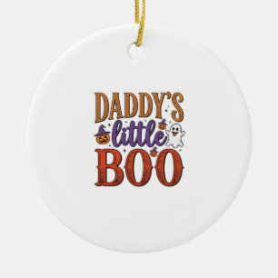 Décoration En Céramique La petite Boo vintage Halloween de papa
