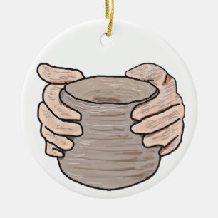 Décoration En Céramique La poterie fait les mains
