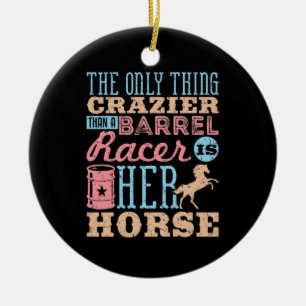 Décoration En Céramique La seule chose plus folle qu'un cheval de course d